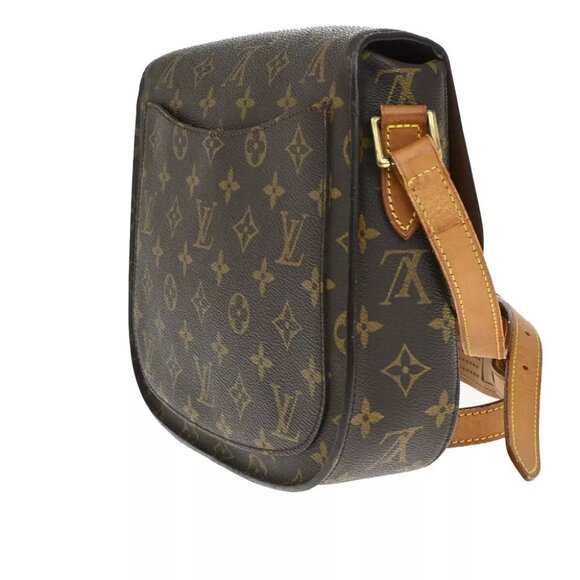 LOUIS VUITTON Saint Cloud GM Shoulder Bag Monogram Leather Brown M51242 80FA523 - Picture 4 of 10